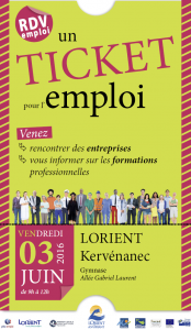 Affiche Ticket pour l'emploi 2016